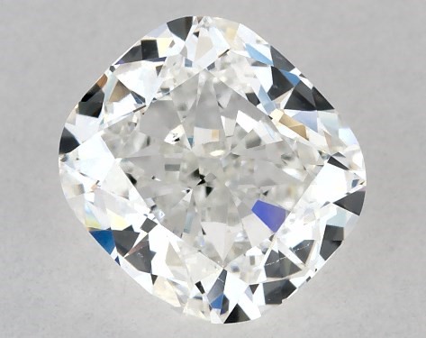 This 1.02 carat cushion modified diamond F color VS2 clarity has Good proportions and a diamond grading report from GIA